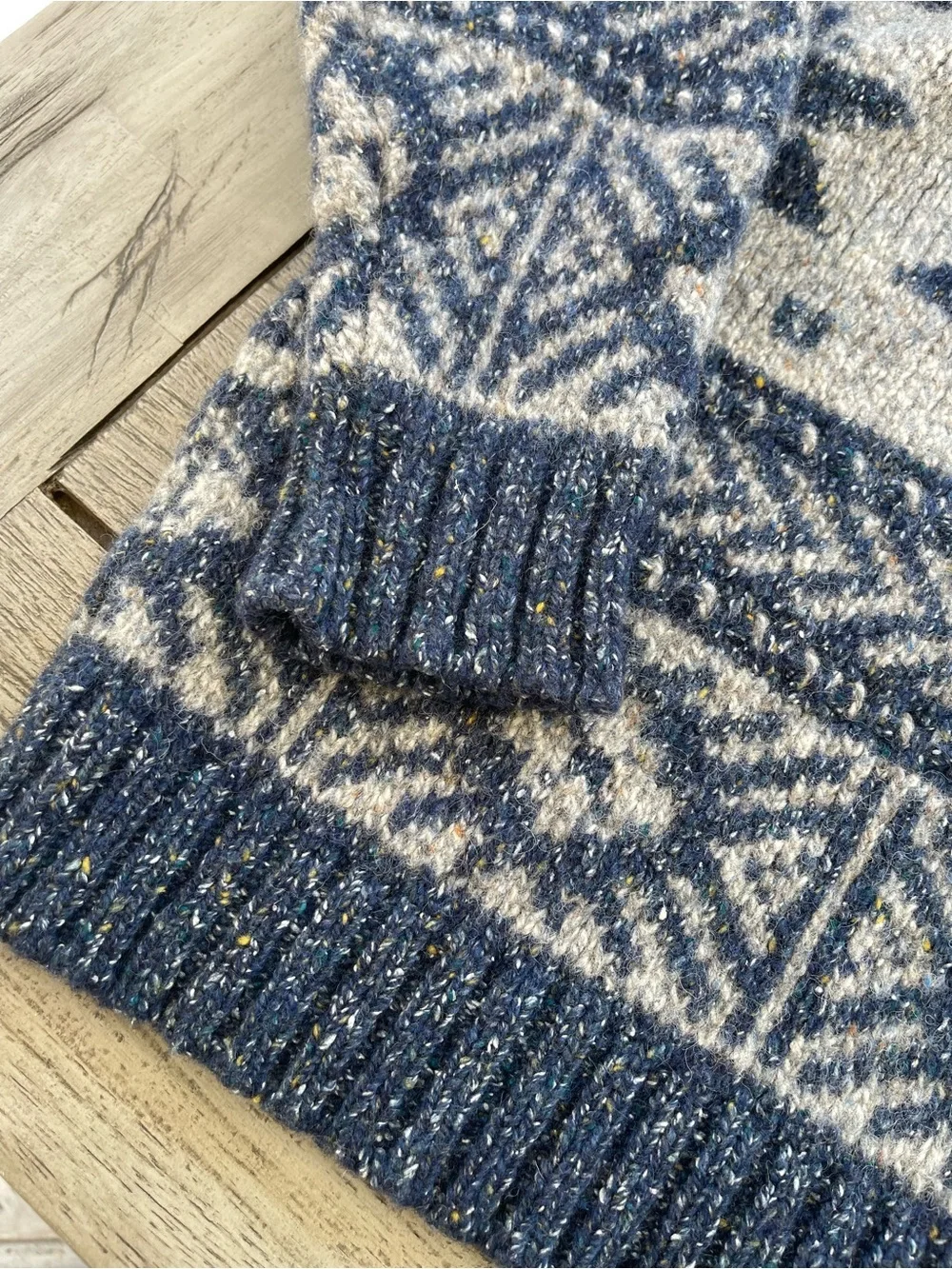 West Highland Woolens 1990’s Snowflake Nordic Knit Sweater Womens Size XL